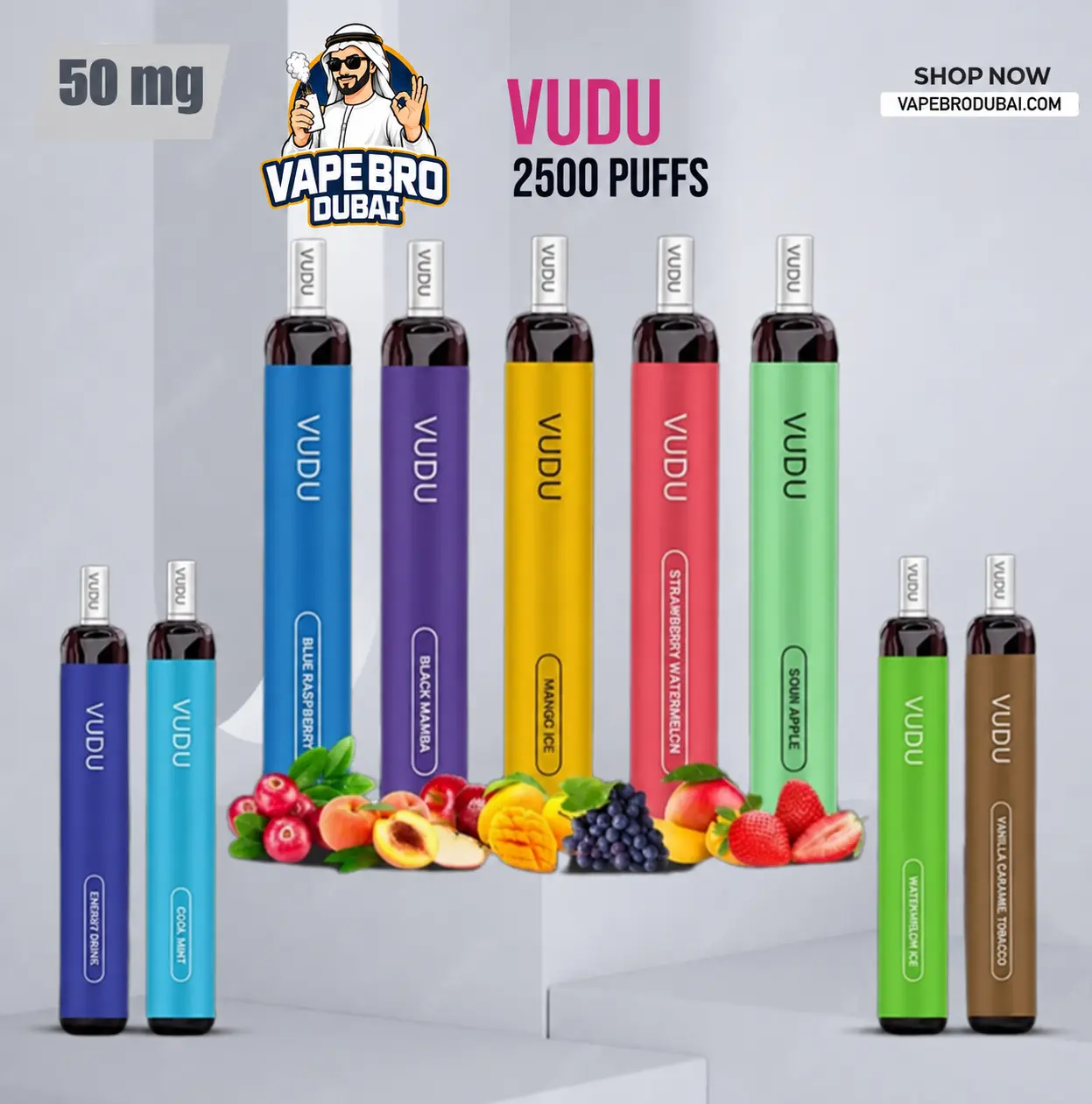 VUDU Filter 2500 Puffs Disposable Vape Dubai