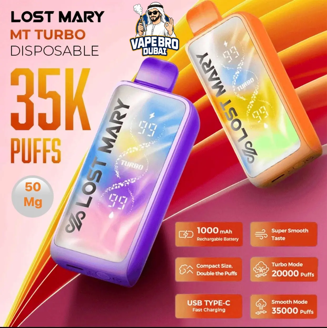 LOST MARY MT 35000 Puffs Turbo Vape in dubai