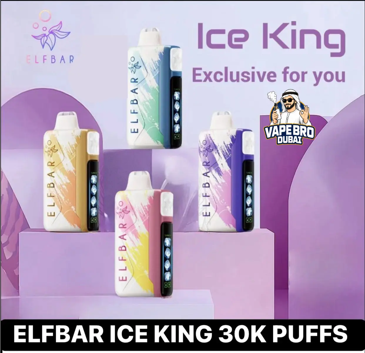 Buy ELFBAR Ice King 30000 Puffs Disposable vape in dubai ELFBAR Ice King 30000 Puffs Dubai