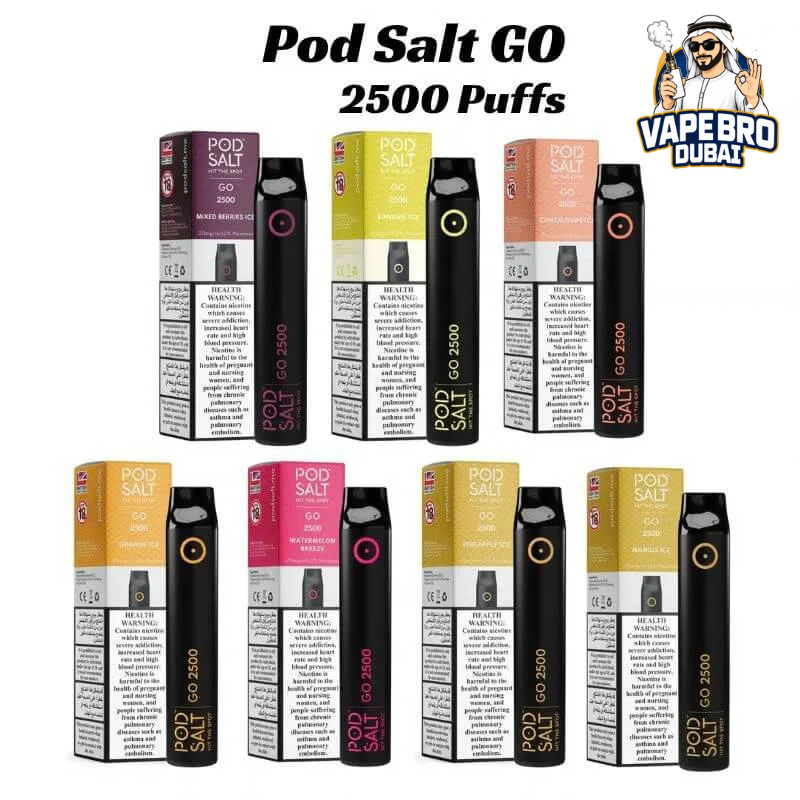 pod salt go 2500 puff disposables vape dubai