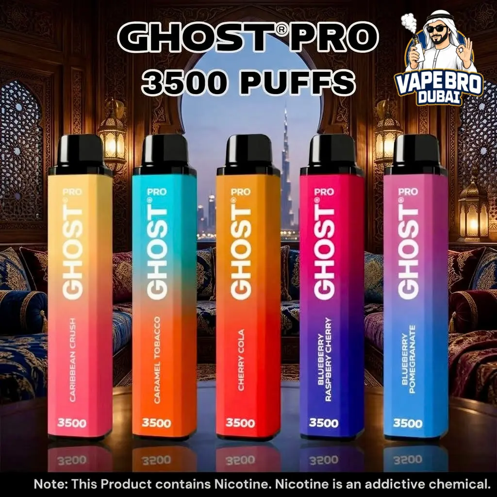 Ghost Pro 3500 puffs Disposable Vape in dubai