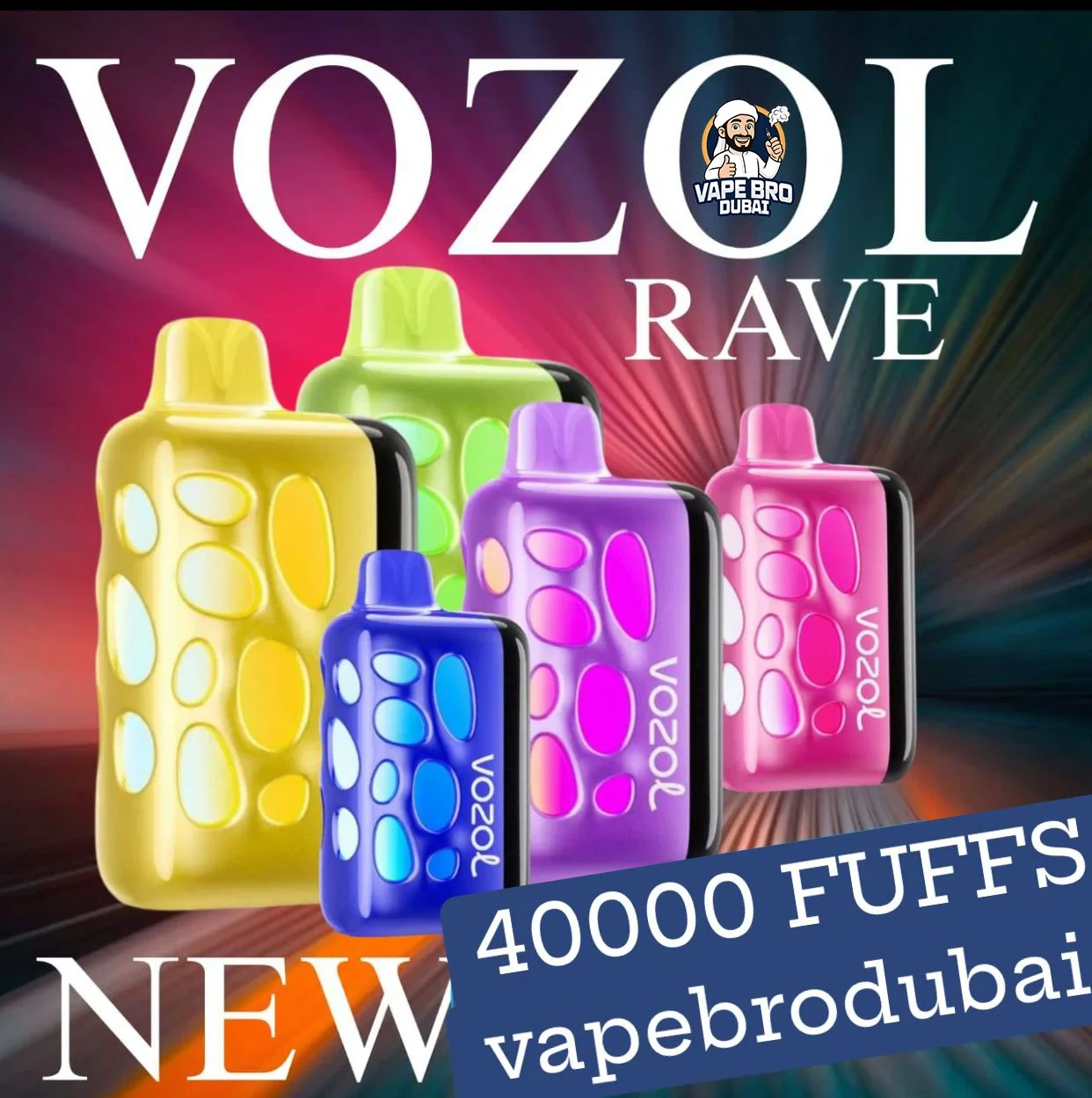 VOZOL RAVE 40000 Puffs Disposable Vape