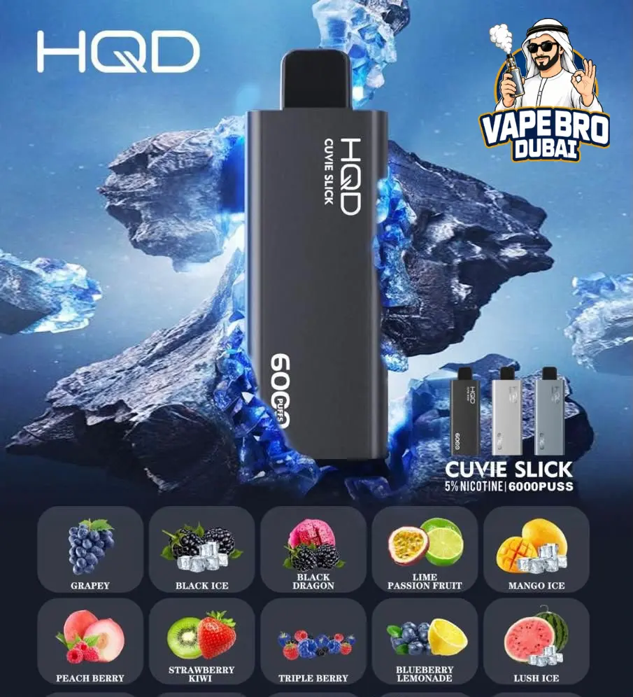 HQD Cuvie Slick 6000 Puffs 20mg Disposable vape dubai