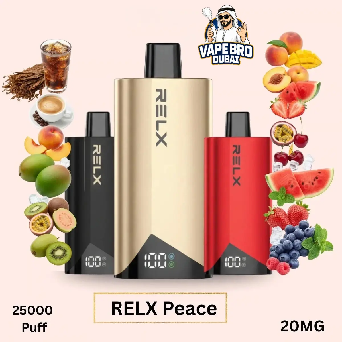 RELX Peace 25000 Puffs 20mg disposable vape Dubai | Buy now Peace 25000 Puffs 20mg disposable vape Dubai