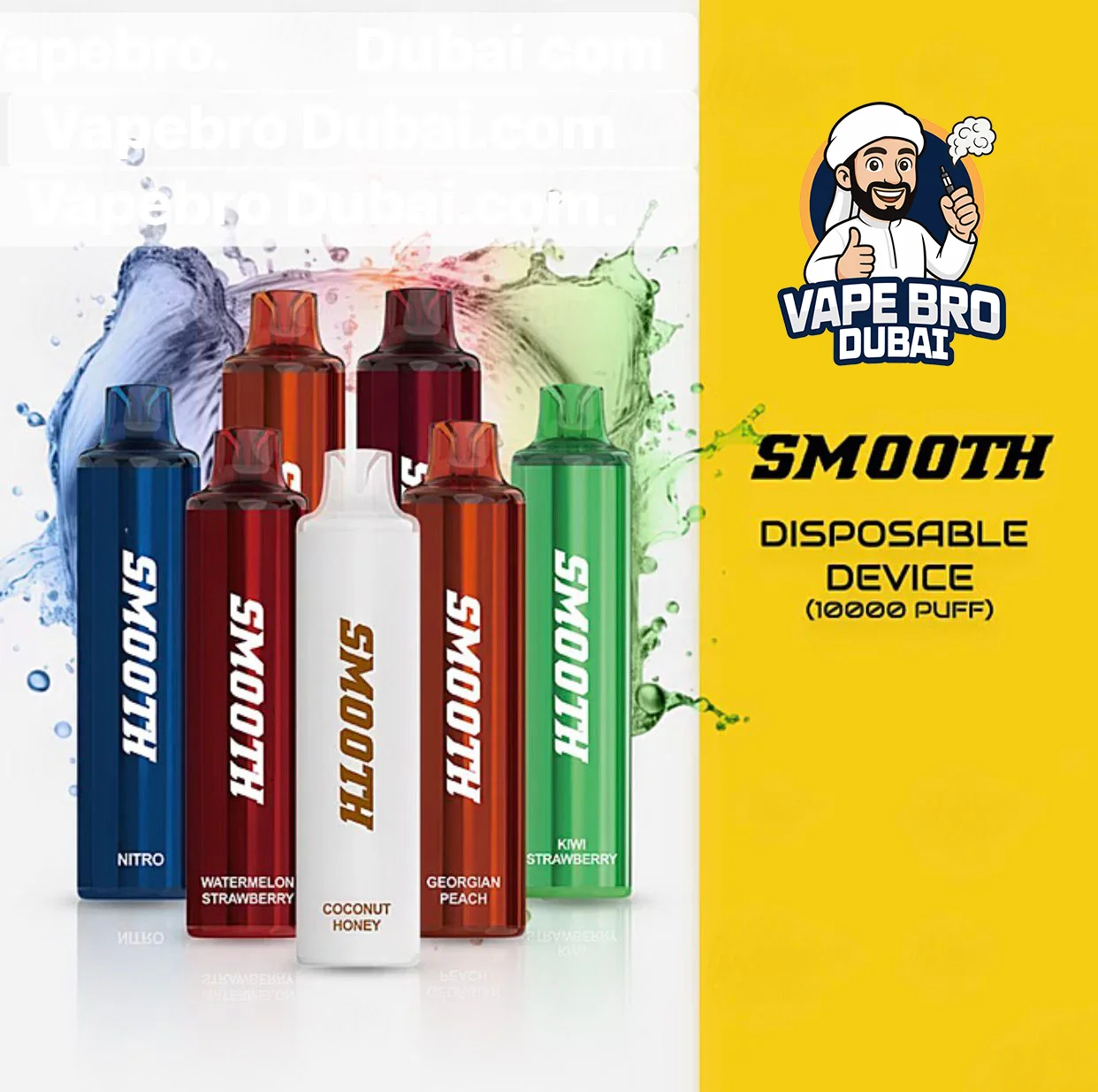 SMOOTH 10000 Puffs 20MG Disposable Vape in Dubai SMOOTH 10000 Puffs 20MG Disposable Vape