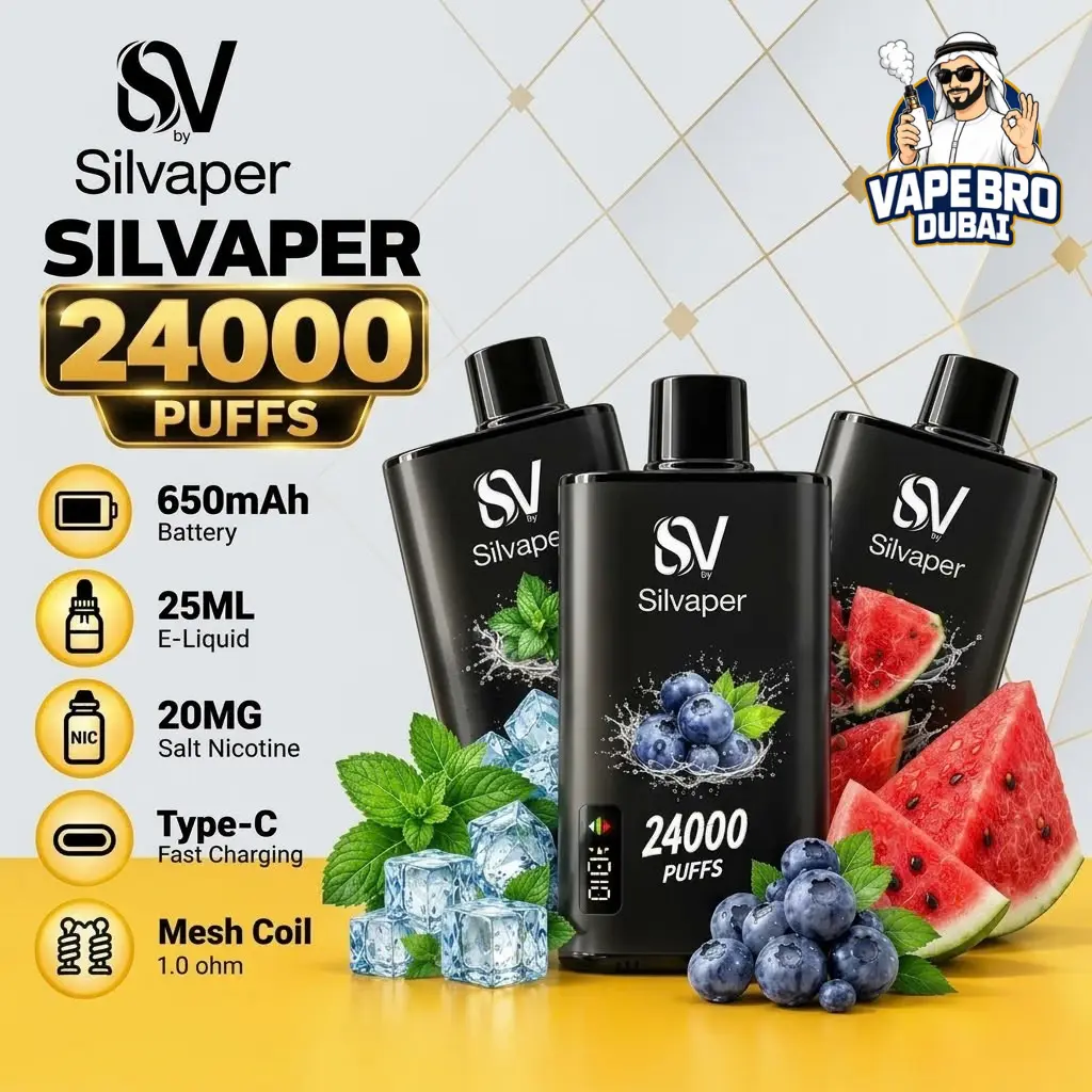 Silvaper 24000 Puffs Disposable Vape in dubai