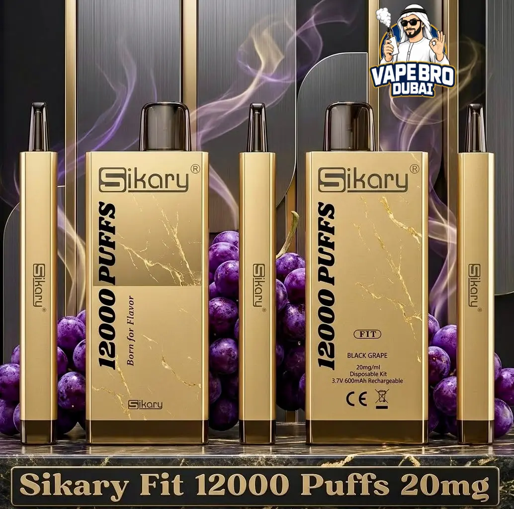 SIKARY FIT 12000 Puffs Disposable Vape 20mg in Dubai