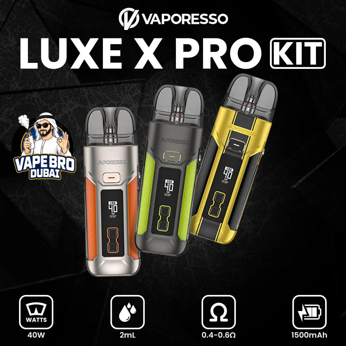 Vaporesso Luxe X Pro kit in dubai
