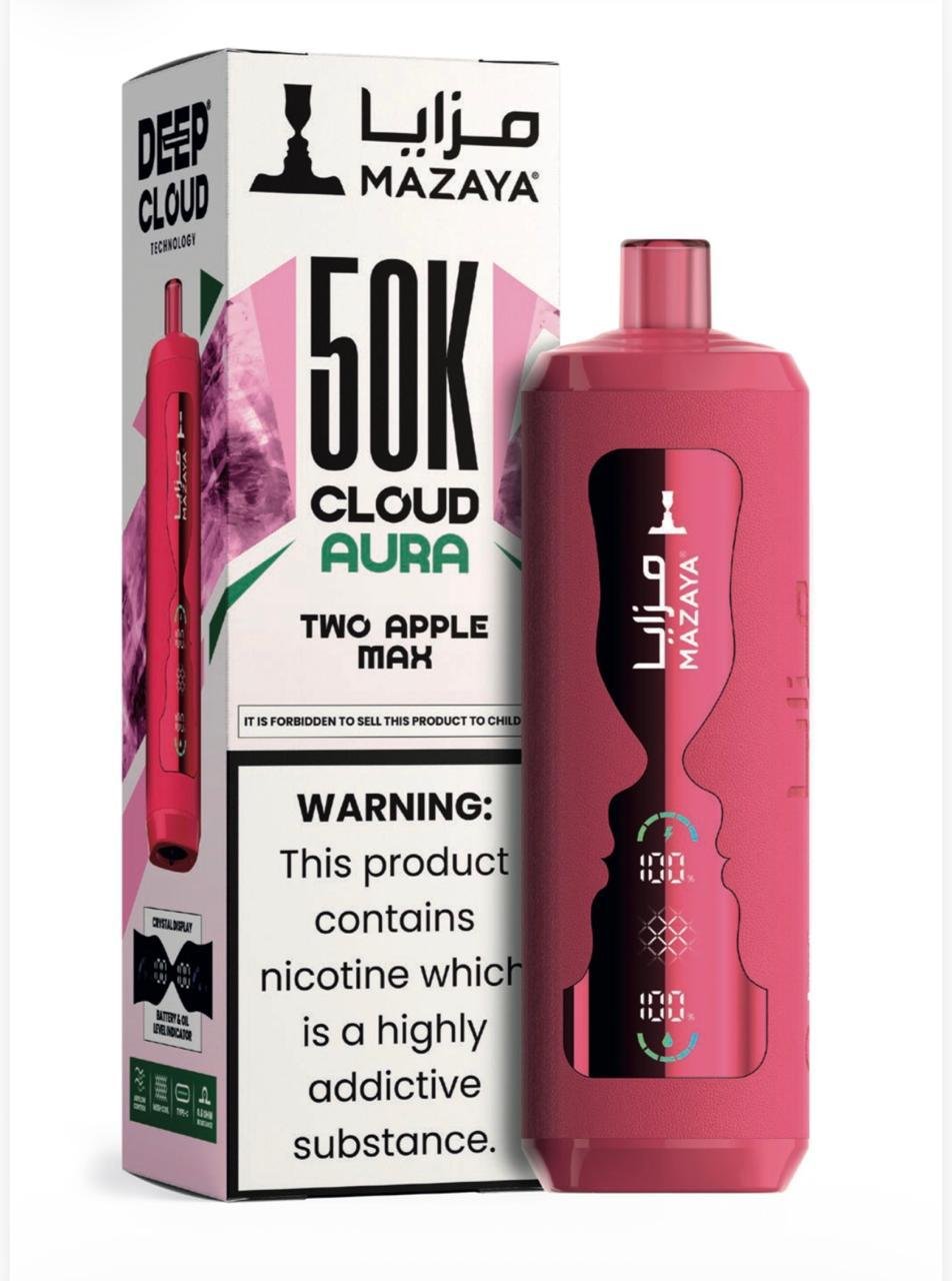 Buy Mazaya Cloud AURA 50K Puffs 6mg Vape in Dubai Order Mazaya Cloud AURA Disposable 50000 Puffs 6mg Dubai