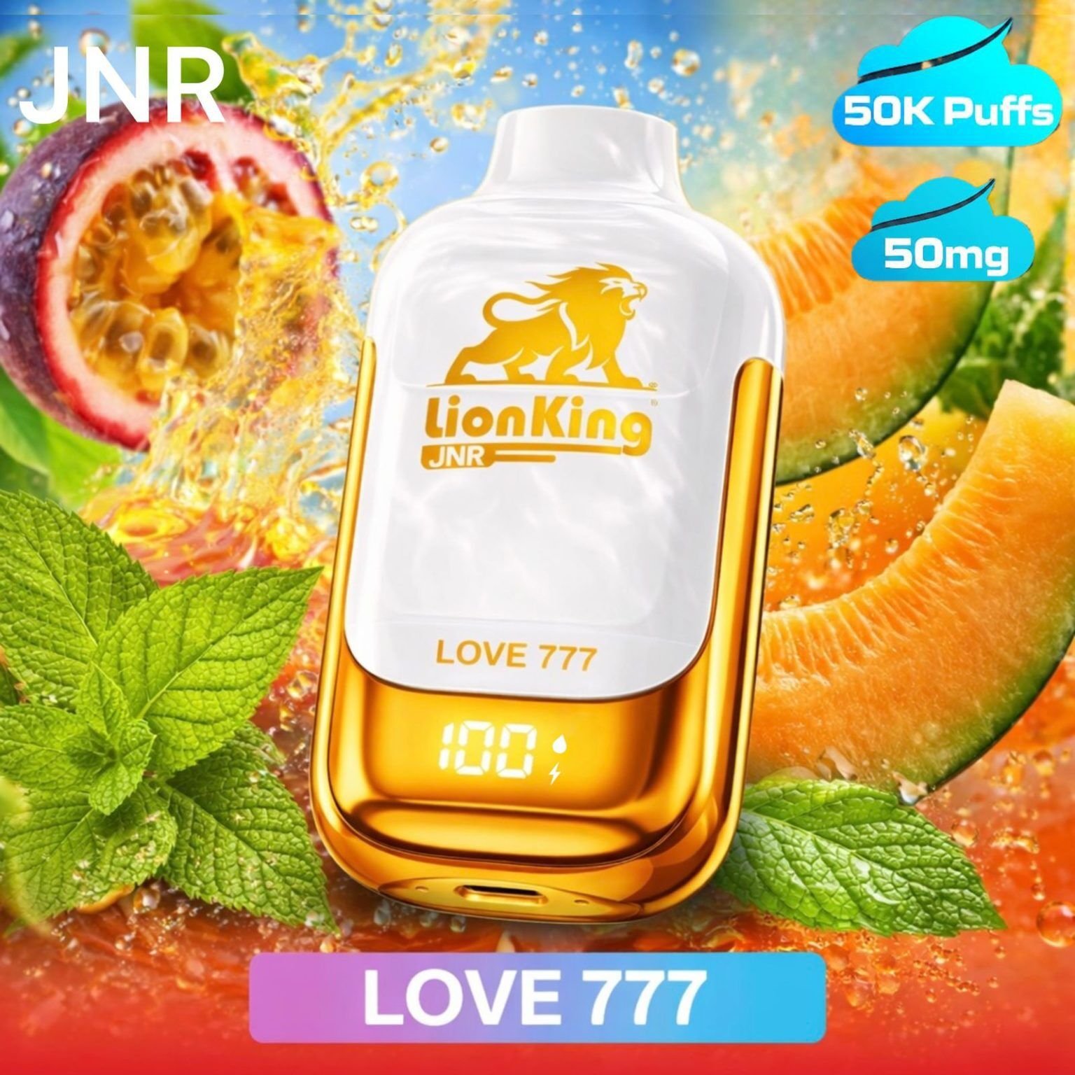 JNR Lion King Watermelon Ice 50000 Puffs Vape Dubai Buy JNR Lion King Disposable Vape 50000 Puffs - Dubai