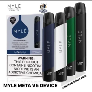 Top 5 MYLE Vape in Dubai Online | Complete Adult Buyer Guide 4 MYLE V5 Pod System 380mAh rechargeable vape with LCD display in Dubai