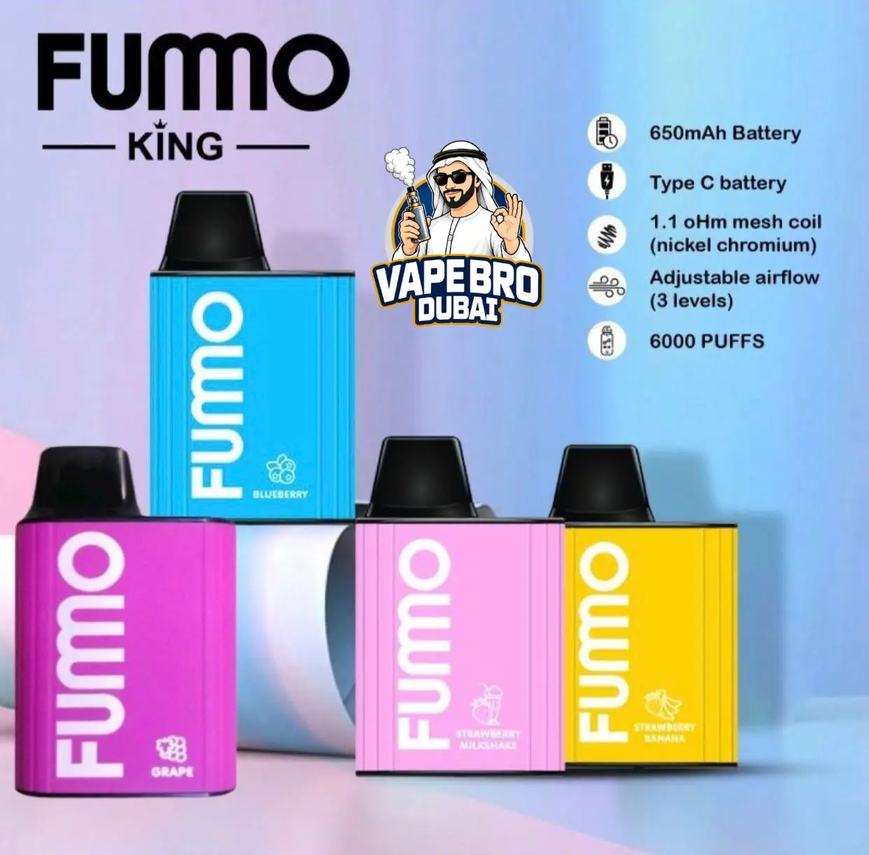 Fumo King 6000 Puffs in dubai