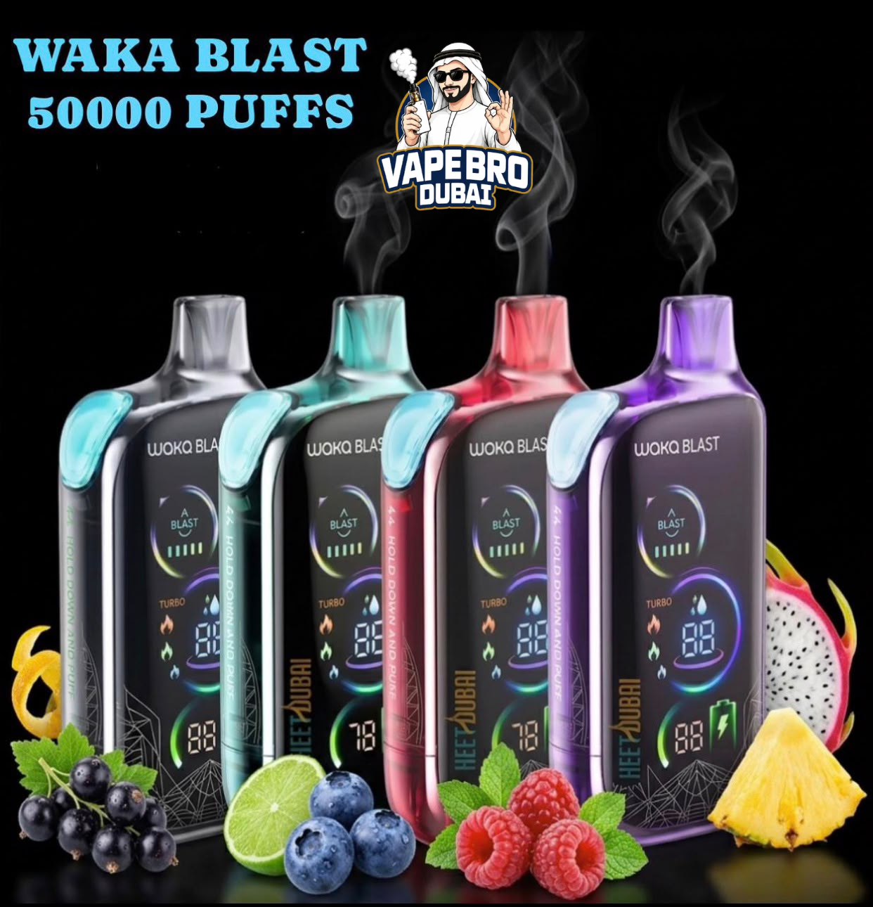 waka blast 50000 puffs disposable vape in dubai