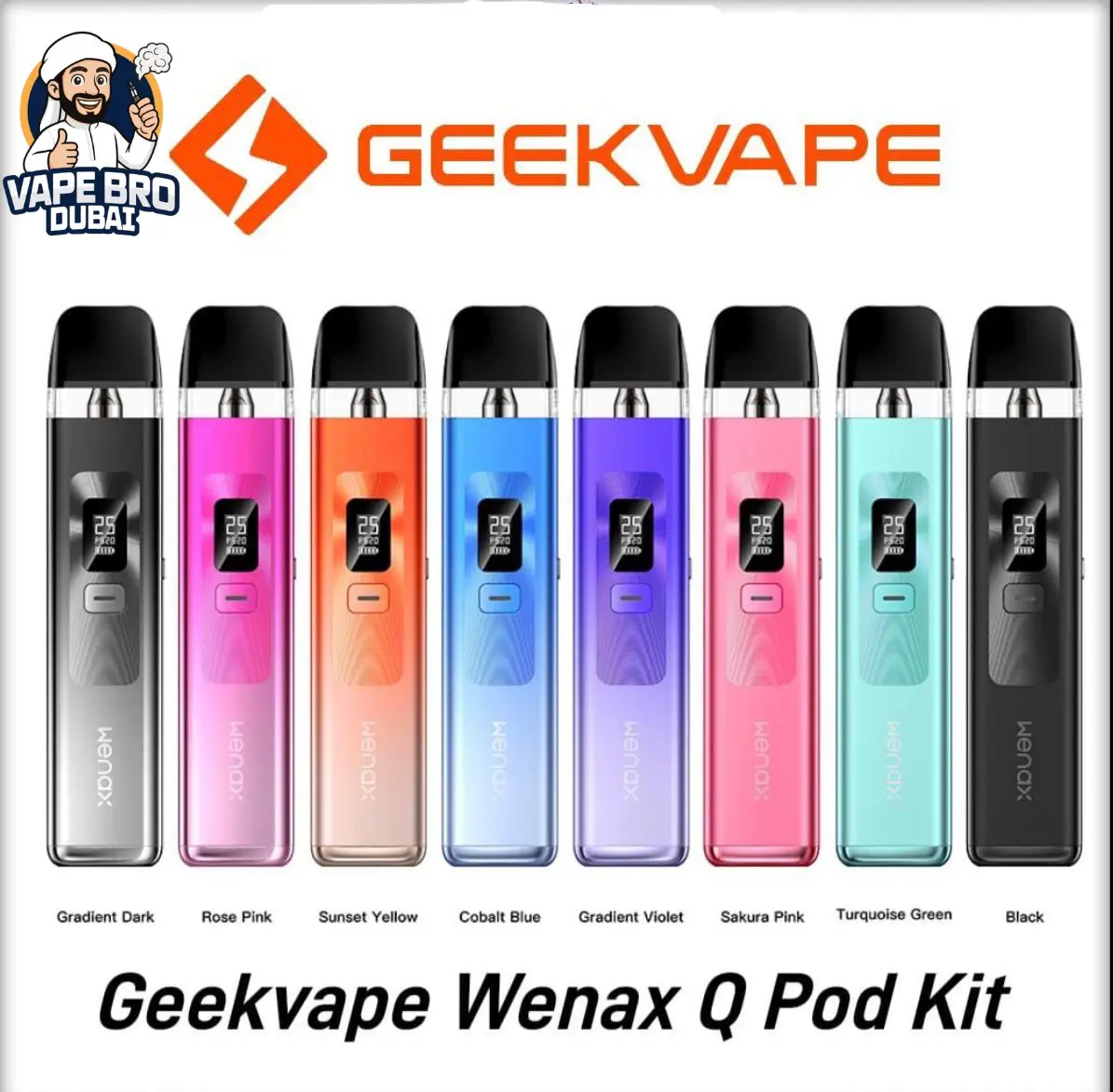 GeekVape WENAX Q Pod Kit 1000mAh IN UAE Geekvape Wenax Q Pod Kit
