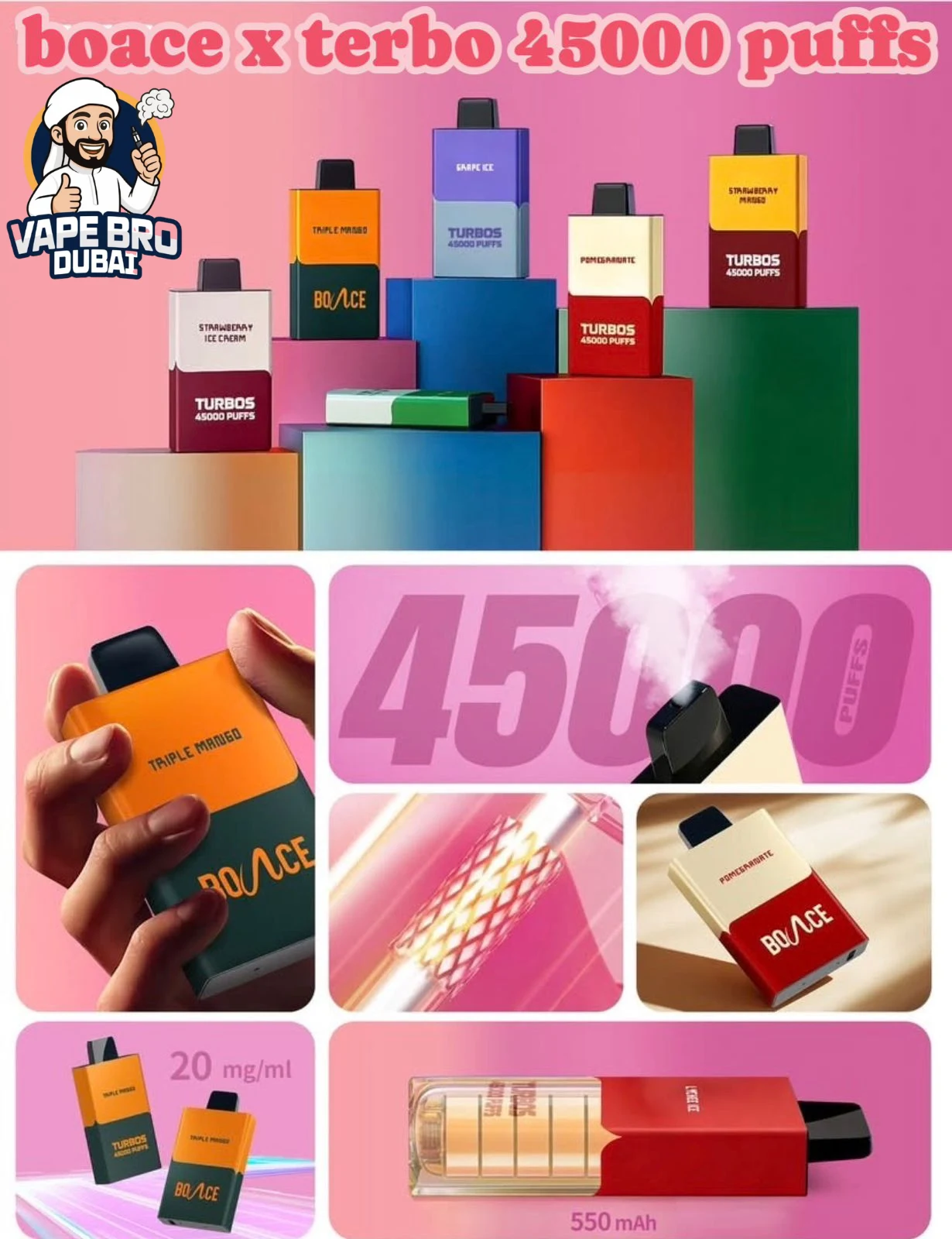 Bounce X Turbo 45000 Puffs Disposable Vape in Dubai 5 Bounce X Turbo 45000 Puffs