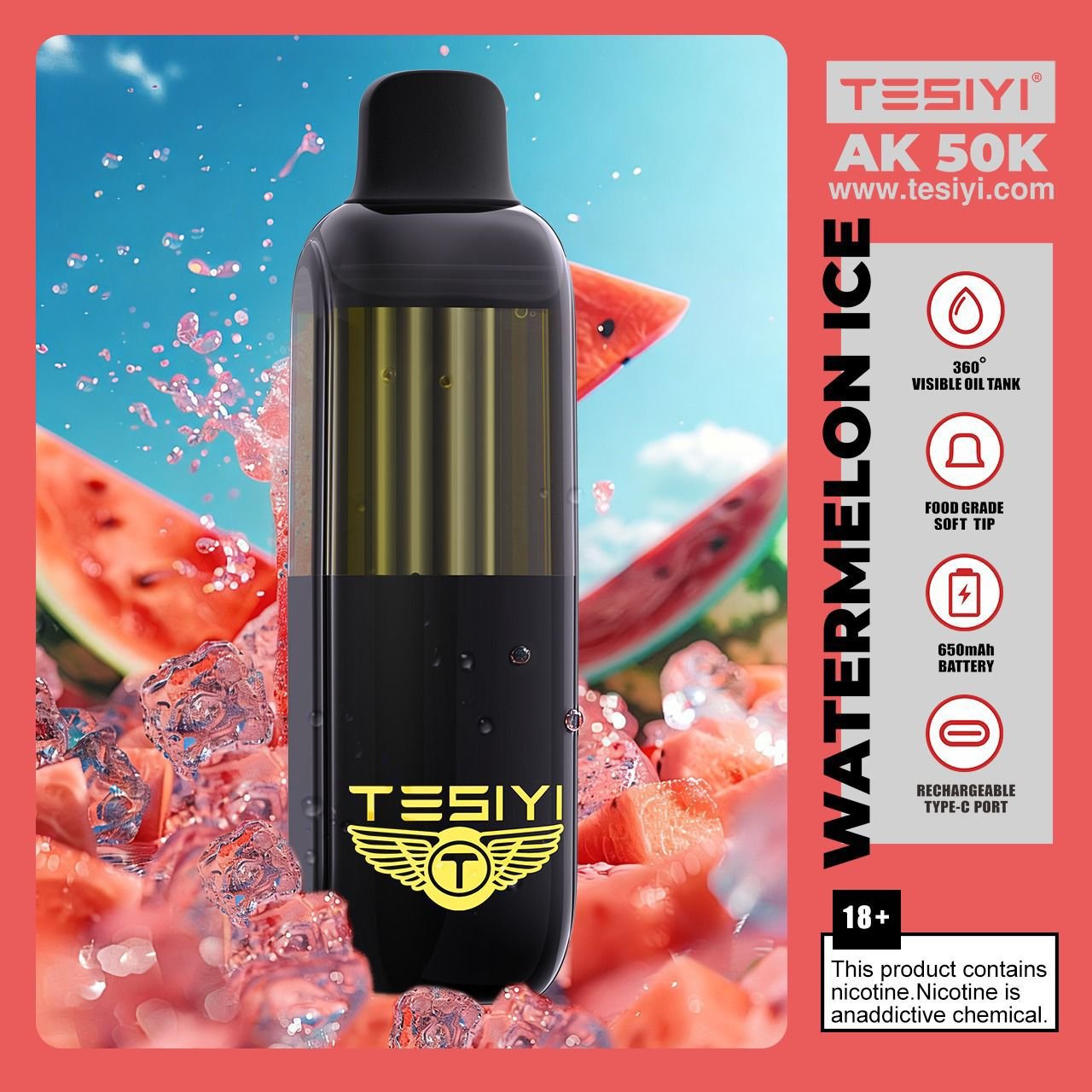 TESIYI AK 50000 Puffs 50mg Vape Dubai | Fast Delivery UAE TESIYI AK 50000 Puffs 50mg Vape Dubai