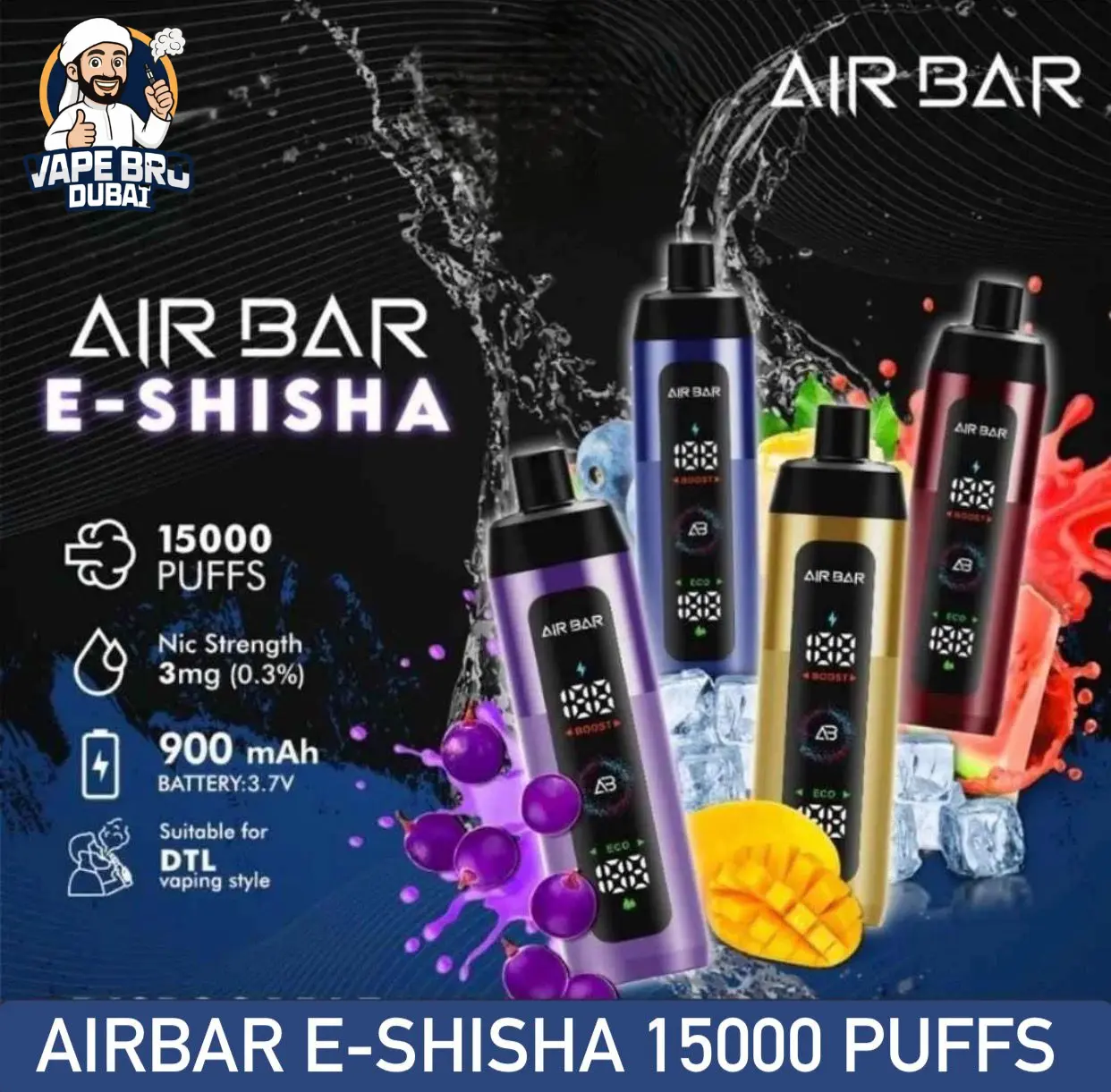 Air Bar E-Shisha 15000 Puffs