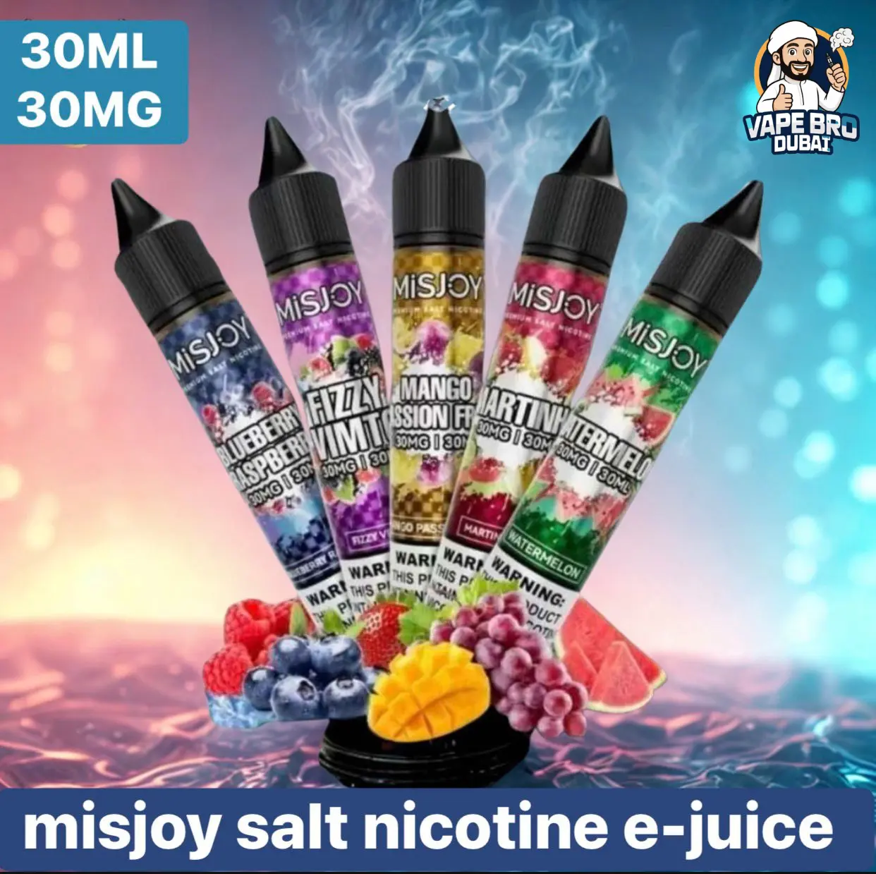 Buy Premium Misjoy 30ml 30mg Salt Nicotine E-Juice In uae 1 Misjoy 30ml 30mg Salt Nicotine E-Juice