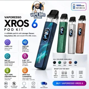 Vaporesso XROS 6 Pod Kit 30W 1800mAh - Buy in UAE | VapeBroDubai