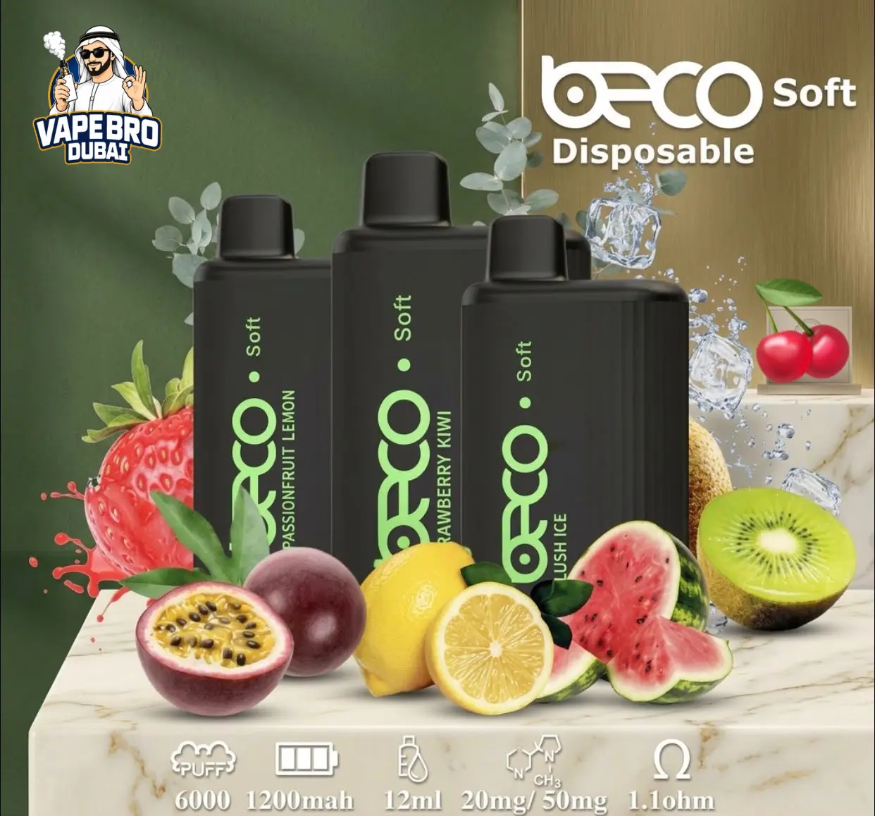 BECO Soft 6000 Puffs 20MG in dubai