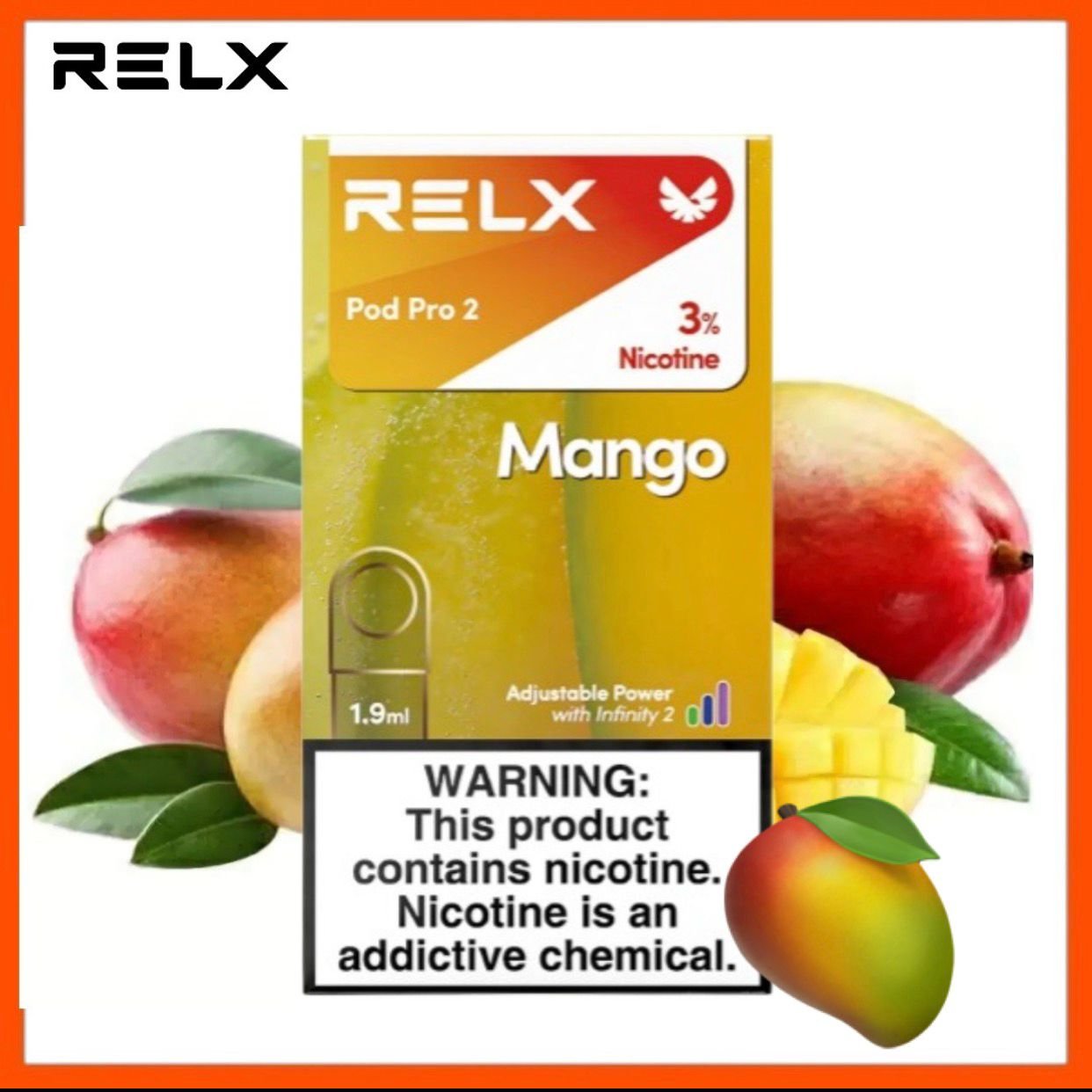 RELX Pod Pro 2 Replacement Cartridge – 1 Piece Per Pack RELX Pod Pro 2 Replacement Cartridge