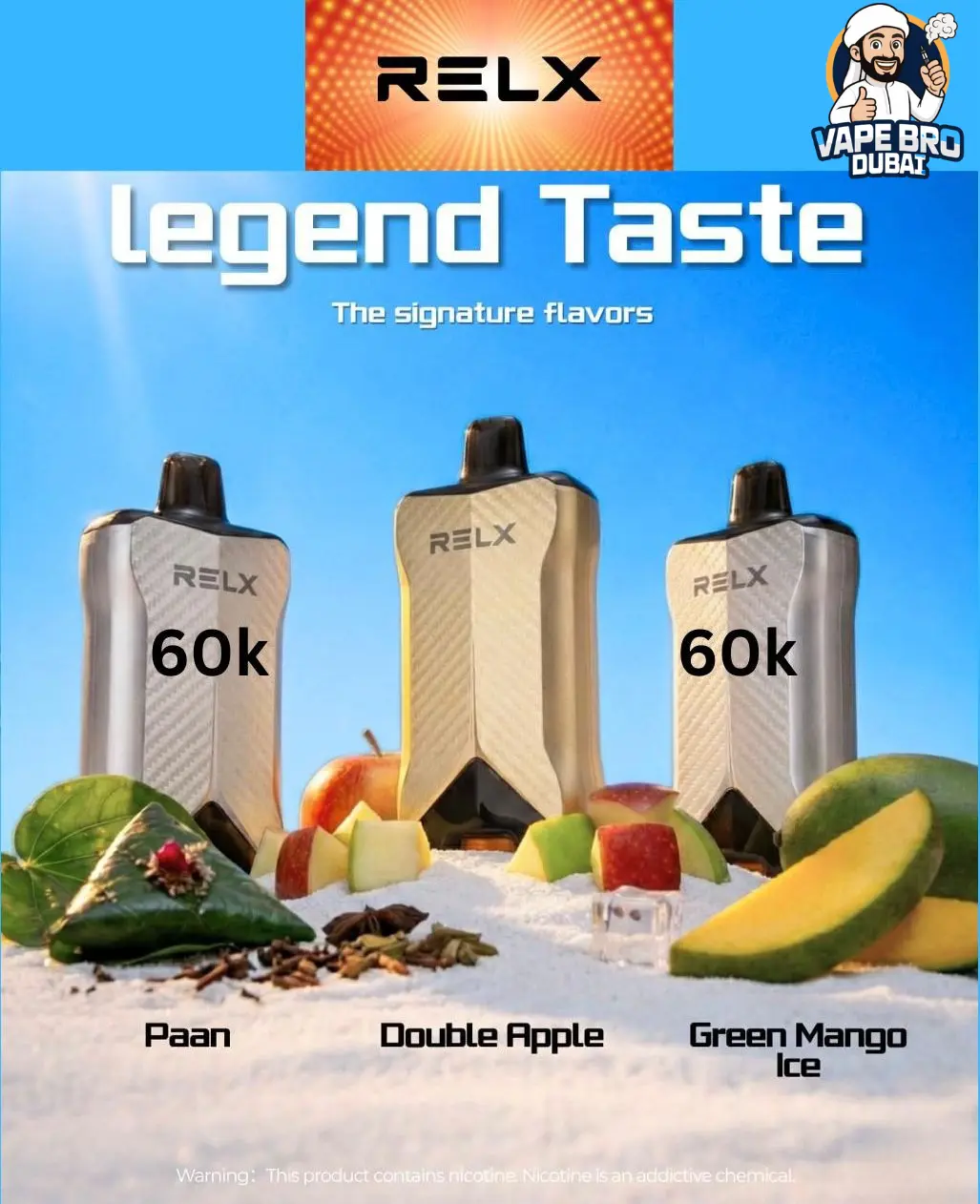 RELX Optimus 60000 Puffs Disposable Vape 50mg in the UAE 1 Buy RELX Optimus 60000 Puffs 50mg Disposable Vape In Dubai