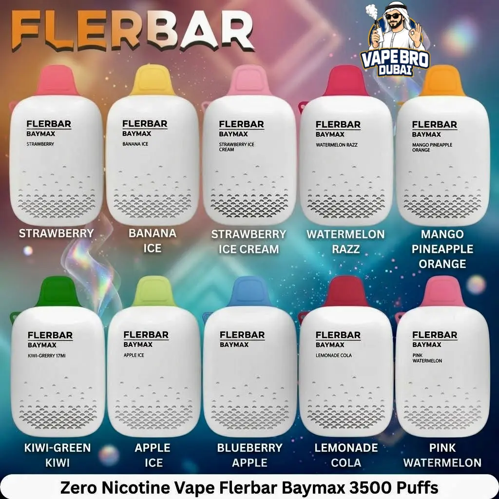 Flerbar Baymax 3500 Puffs Zero Nicotine Vape Dubai