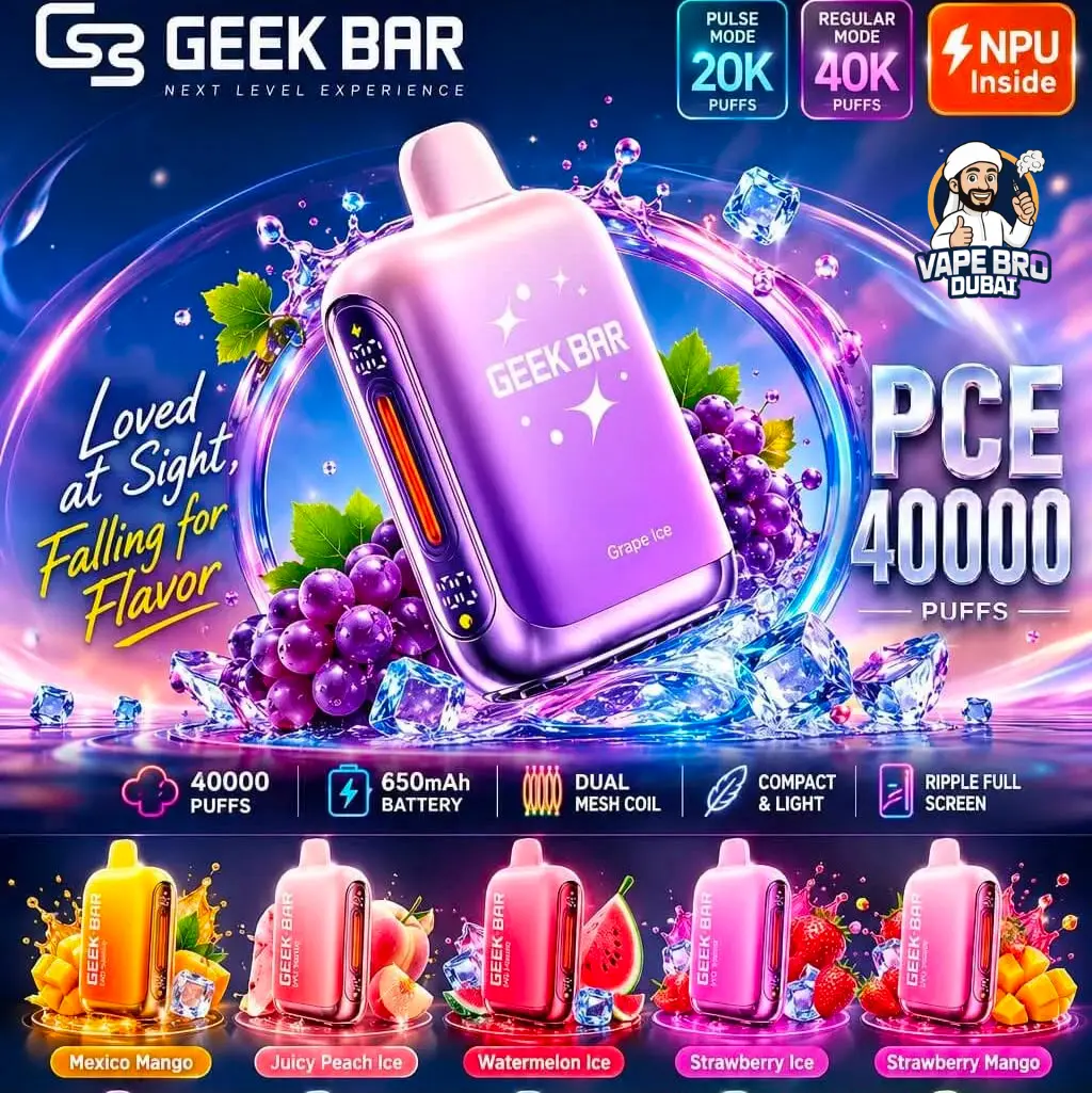 Geek Bar PCE 40000 Puffs Disposable Vape Dubai