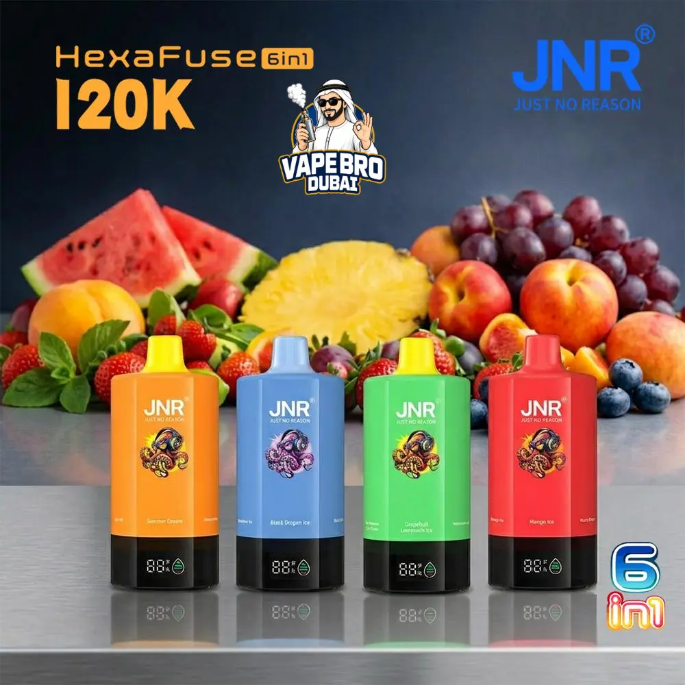 JNR HexaFuse 6 in 1 120K Puffs vape in dubai