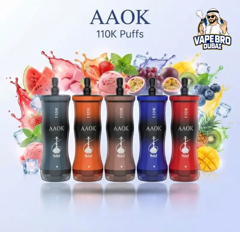 AAOK 110K Puffs Dual Flavor in dubai