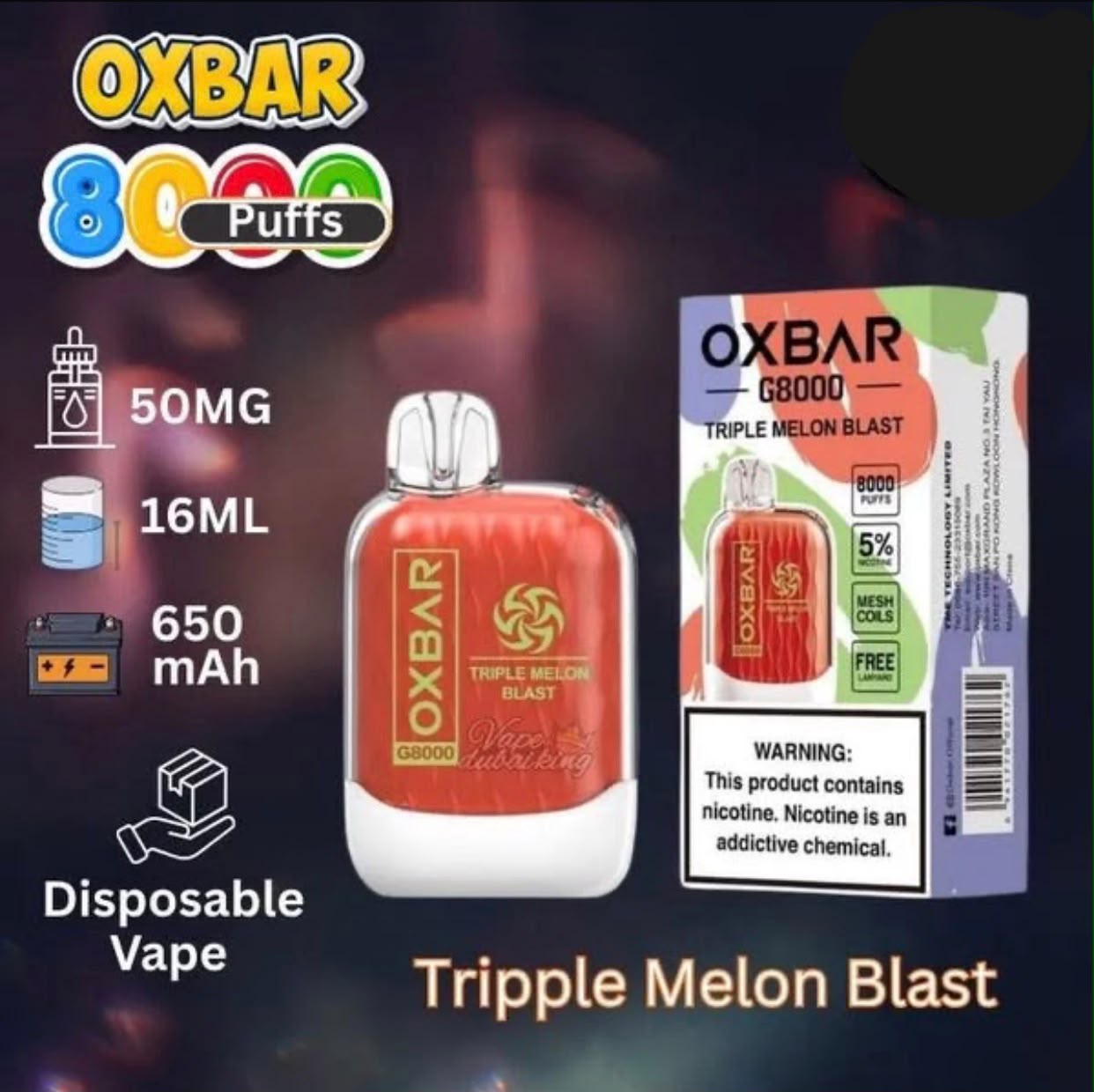 OXBAR G8000 Disposable Vape in Dubai | 8000 Puffs, AED 35 oxbar g8000 disposable vape in dubai and UAE