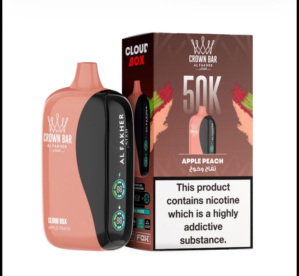 Buy Crown Bar Al Fakher 50000 Puffs Cloud Box Disposable Vape in dubai Crown Bar Al Fakher 50000 Puffs in dubai