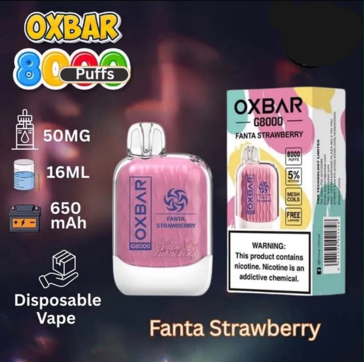 OXBAR G8000 Disposable Vape in Dubai | 8000 Puffs, AED 35 oxbar g8000 disposable vape in dubai and UAE